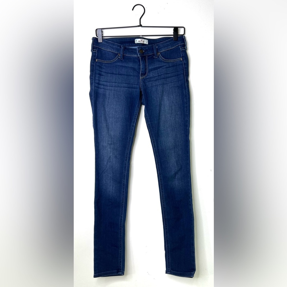 Hollister Women's Juniors Size 5R Blue Skinny Stretch Denim Jeans